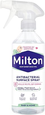 Milton Antibacterial Surface Spray 500ml Pack of 6 Kills 99.9% Germs view 1