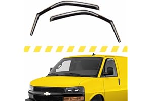AEROGUYS Extra Durable Window Deflectors In-Channel Window Visors Rain Guards Fit for Chevrolet (Chevy) 1996-2024 Express Van, Sun Visors, Wind Vent Visors, Vent shades, Exterior Car Accessories -2 pcs. AG0420