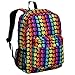 Backpack by Wildkin 16-Inch Moisture Resistant with Adjustable, Padded Straps, Ages 6-15 years - Rainbow Hearts