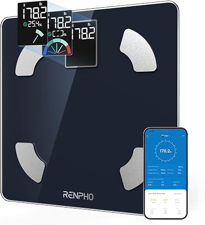 RENPHO Scale for Body Weight and BMI Large VA Screen 13 Body Comp