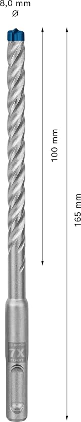 Bosch EXPERT SDS plus-7X Hammer Drill Bit 8 mm Carbide for Concrete view 3
