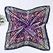 Oksale Women Ladies Floral Printed Square Scarf Scarve Head Wrap Shawl (Purple)