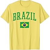 Brazil Flag Yellow T-Shirt
