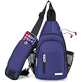 JENAGREEN Waterproof Sling Backpack Crossbody Sling Bag, Cross Bag Adjustable Travel Hiking Essentials Casual Daypack Multipurpose Chest Bag Purse for Women Men