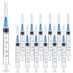 25 Pack 3ml 23Ga Lab Syringe Tools with