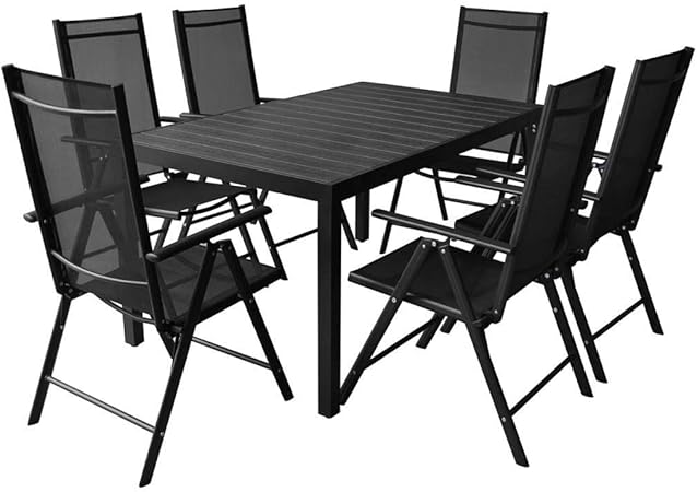 Directachat56 Salon De Jardin Aluminium Composite 6 Places