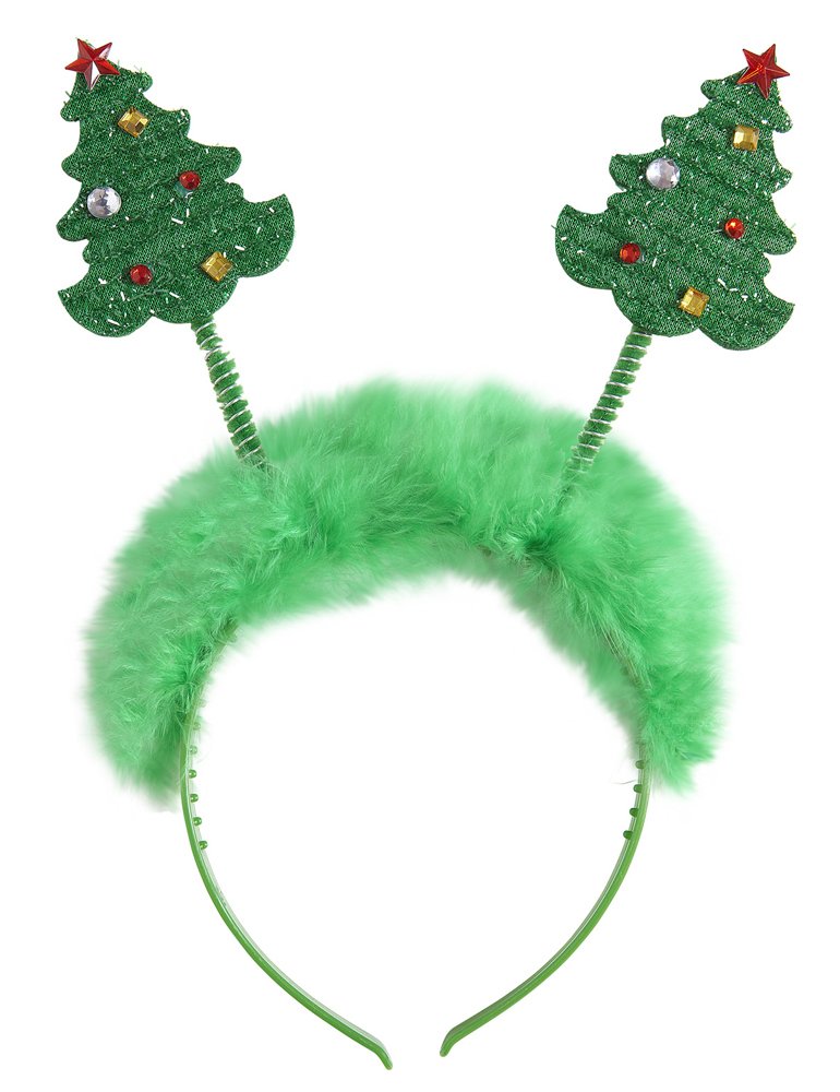 Widmann ? Headband Christmas Trees Unisex-adult, Green, One Size, vd-wdm05682