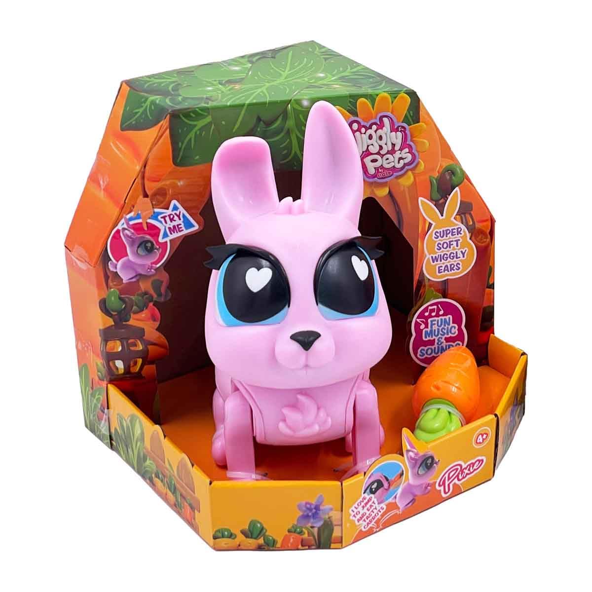 Jiggly Pets - Pixie Bunny Interactive Rabbit Toy