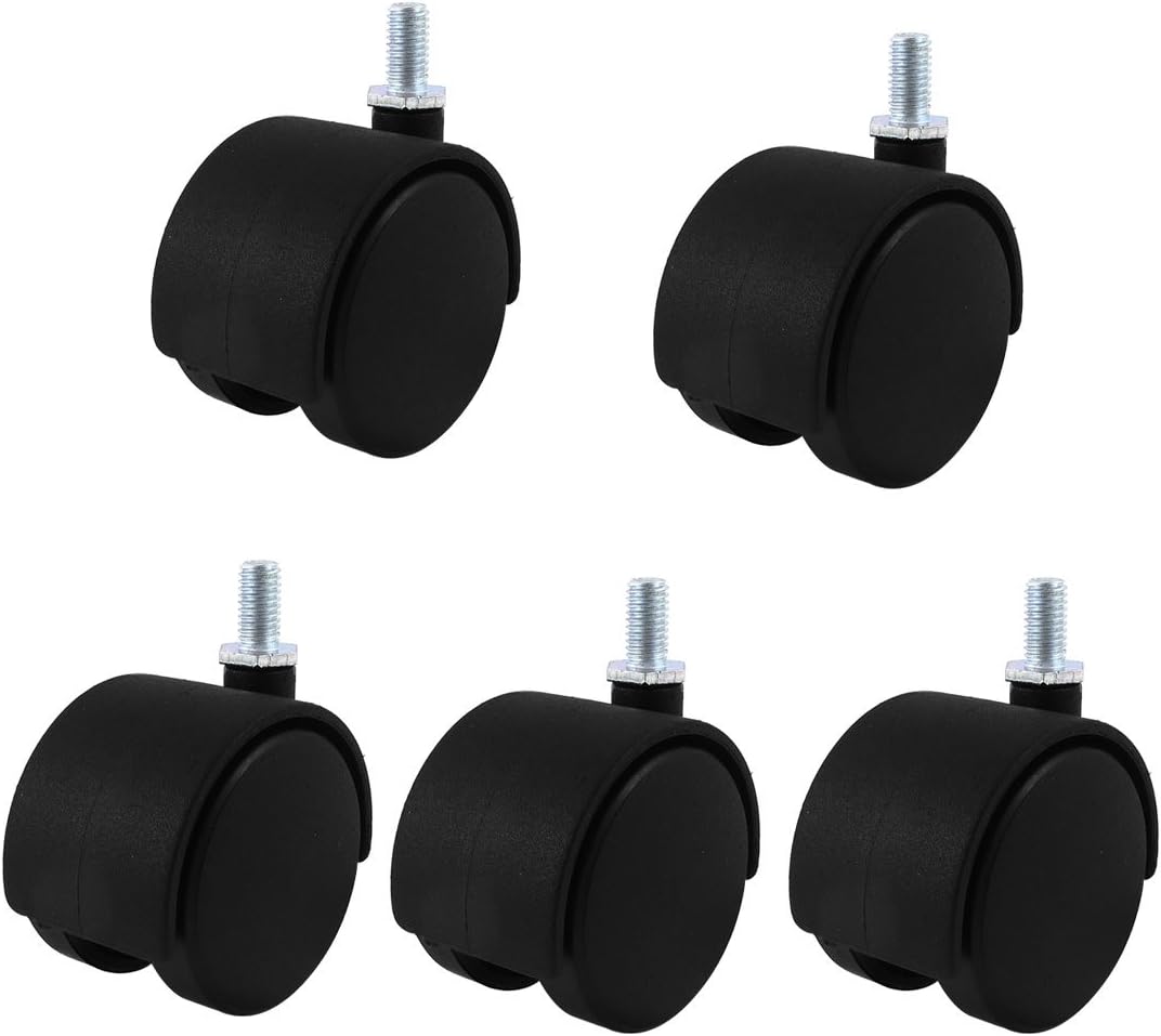 Elecktra Office Chair Castors Wheels Suitable for Office Chairs/Revolving Chairs (Pack of 5 Wheels)