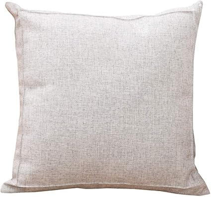 Hosd Coton Et Lin Grand Oreiller Salon Canape Coussin Housse Bureau Soutien Lombaire Amazon Fr Cuisine Maison