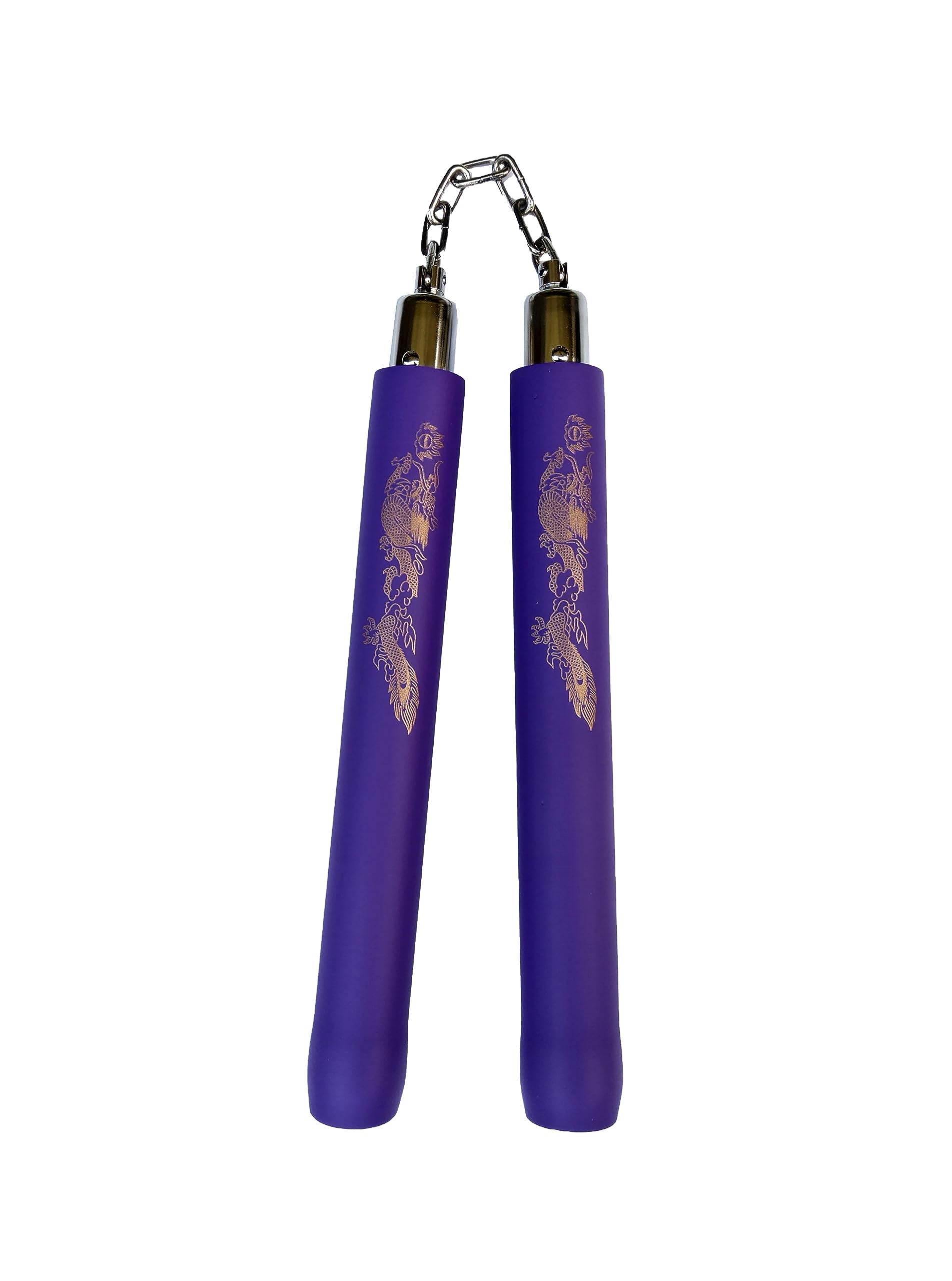 Playwell Girls (Ladies) 12 Inch Foam Nunchucks With Chain - Purple - NEW