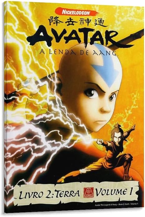 Amazon Co Jp アニメアバター最後のエアベンダーポスターアート壁紙アニメポスター装飾絵画キャンバス版画アートピクチャールーム装飾写真24 36インチ 60 90cm ホーム キッチン