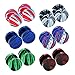 JEWELRIESHOP Fake Plugs Faux Gauge Earrings Stainless Steel Studs Circle Flat Back Cheater Illusion Tunnel Dumbbell Barbell Earrings Fake Ear Plugs for Women (16G, 6 Pairs, 10mm)