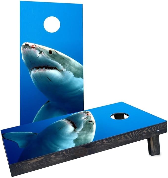 Custom Cornhole Boards "Shark" Cornhole Boards (Heavy Duty