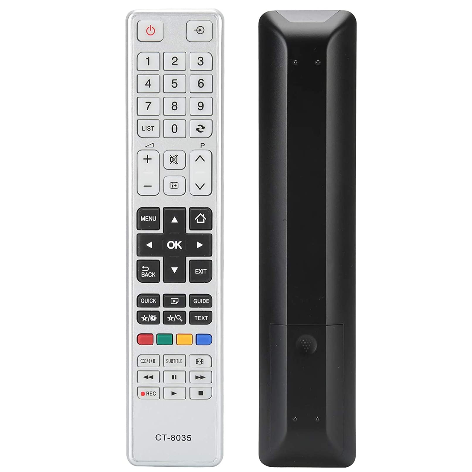 VINABTY CT-8035 Replacement Remote Control Compatible with Toshiba TV 24D1753DB 24D3433DB 24D3434DB 24W1753D 24W1753DB 32D3453DB 32D3454DB 32L1753 32L1753DB 32L3443DG 32L3447DG 32L3448DG 32D3454DN