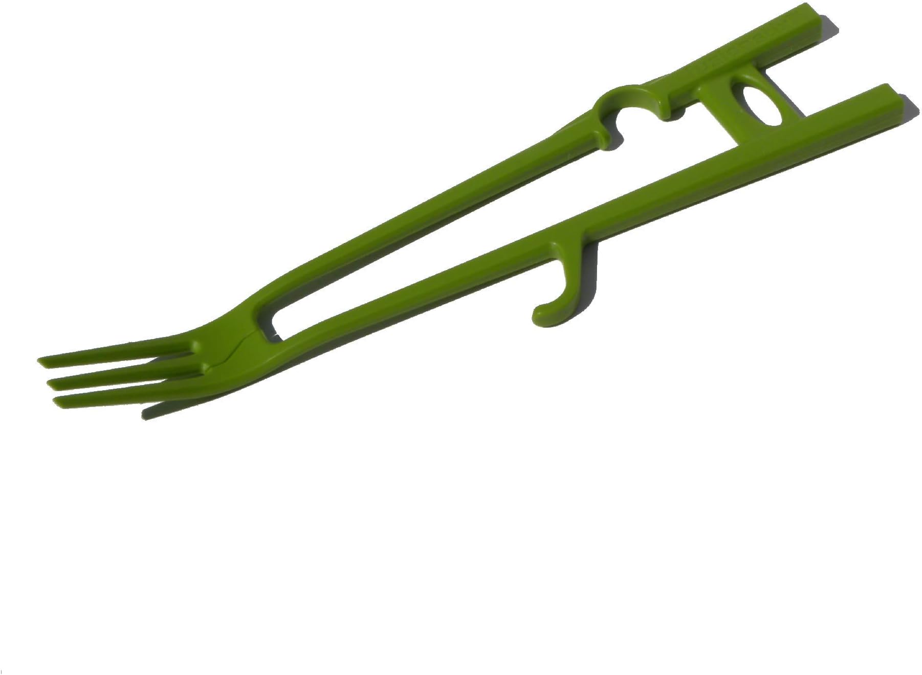 fusionstix, the reusable, BPA free, dishwasher safe, fork chopstick combo utensil flatware for home kitchen, camping, backpacking, picnics, outdoor activities, or eating on the go (Lime Green)