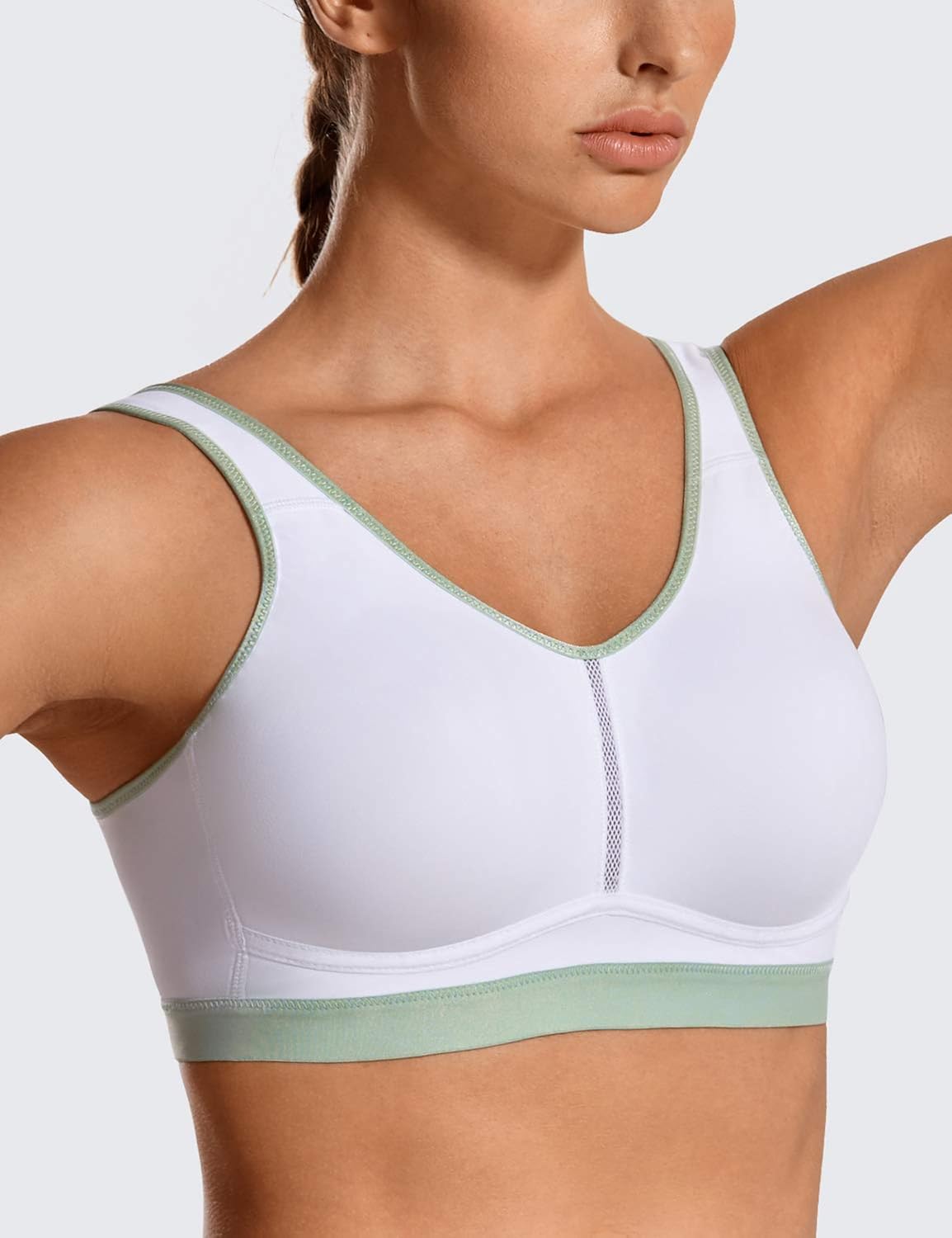 SYROKAN Comfort Support Medium Impact Sports Bras for Women Lightweight Wireless Workout Bra at  Women’s Clothing store