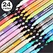 Lelix Acrylic Paint Markers, 24 Colors Permanent Acrylic Paint Pens for Rock, Glass painting, Ceramic, Wood, Canvas, Fabric, Photo Album, DIY Craft Projects, Medium Point