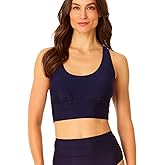 Coppersuit Womens Women's Banded Halter Longline Bra Swim Top