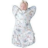JOYNCLEON Baby Sleep Sack,0.5 TOG Self-Soothing Swaddle to Improve Sleep & Ease Startle Reflex, 100% Cotton & Breathable