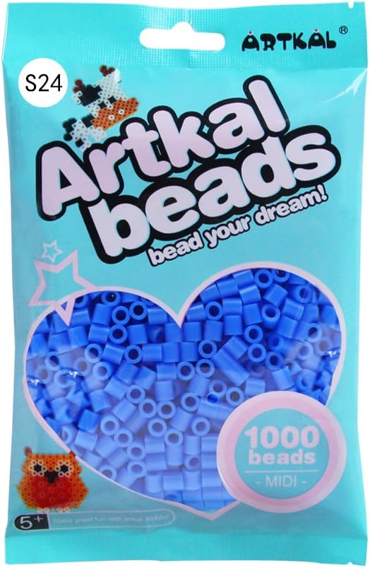 ARTKAL Fuse Beads 1,000pcs S24 True Blue Color Educational Toys