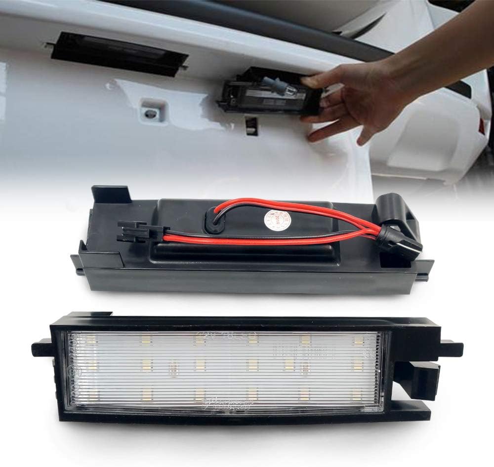 LED License Number Plate Lights 2x Bright White 18SMD Rear Tag Lamp For To-yota RAV4 XA40 2013-2015 Auris 2014 Tail Parking Driving Light