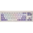 EPOMAKER Shadow-X Gasket Mechanical Keyboard with Screen, Hot Swappable 3 Modes (2.4ghz/Bluetooth/USB-C Wired) Wireless Gaming Keyboard, Poron Foam, Silicon Pad (White Purple, Wisteria Linear Switch)