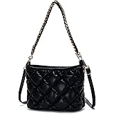 Quilted Crossbody Purses for Women, Ladies Shoulder Bags with Top-handle, Satchel Bag Totes Leather Trendy Handbag