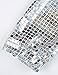 ASMAX HaoDuoYi Women Shiny Sequin Long Sleeve Cropped Blazer Front Zip Jacket/T Shirt Silver
