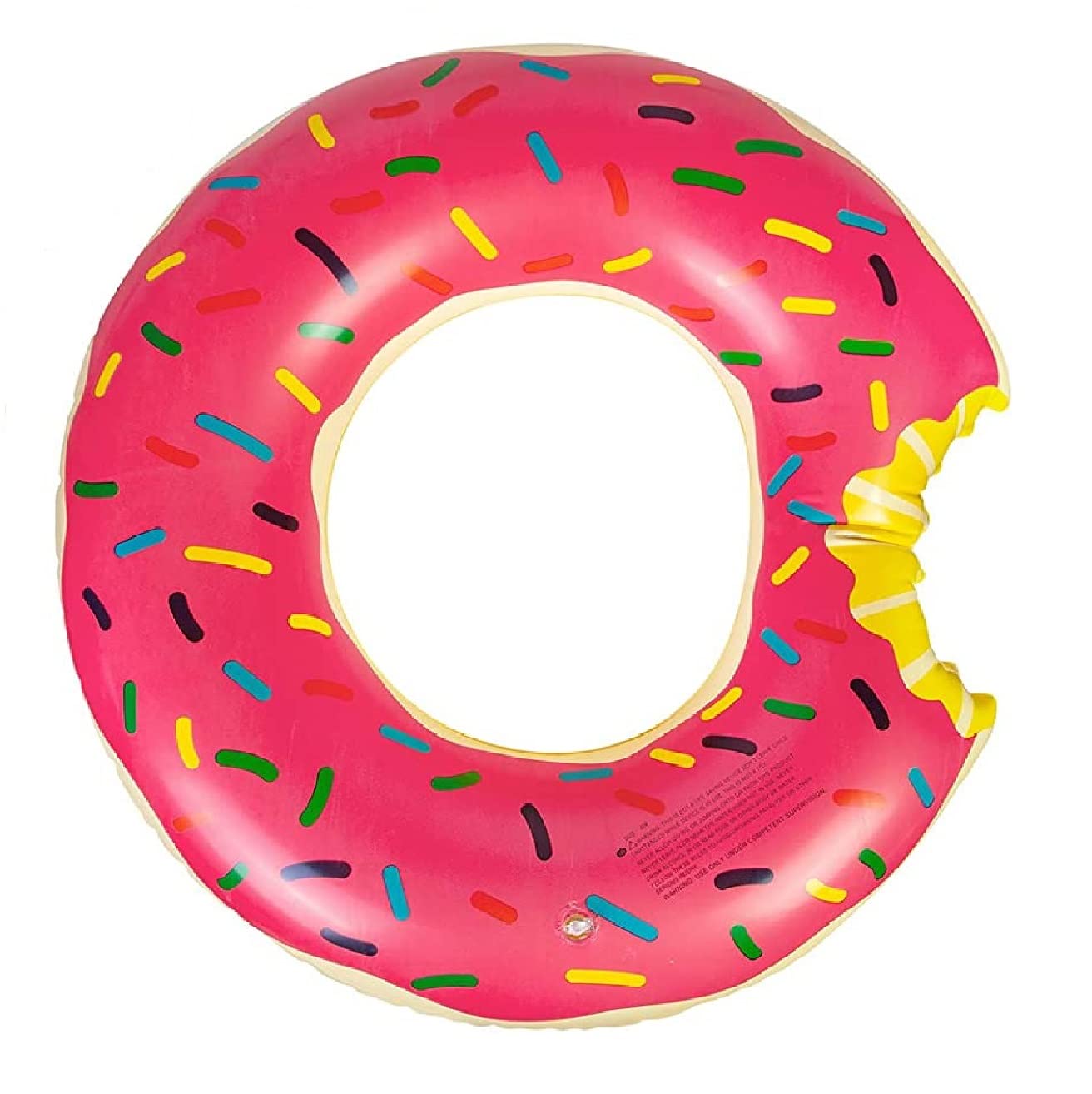 Doughnut Swim Ring, Swimming Ring for Kids, Funny Pool Tube Toys for Swimming Pool Party and Donut Party Decorations (Pink)