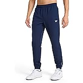 Reebok Mens Repeat Woven Pant, Standard Fit, 30” Inseam, Lightweight Stretch Poly-Blend Fabric