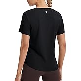 baleaf Women's Ice-Cool Athletic Shirts UPF 50+ Workout Short Sleeve Running Tops Ice Breathable Quick Dry Loose Fit