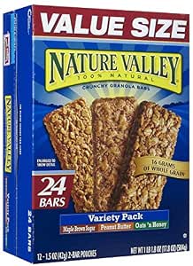 Nature Valley crunchy granola bars variety pack - 12 ct (016000298606)