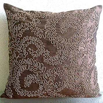 Amazon Com The Homecentric Luxury Brown Euro Pillow Covers 26