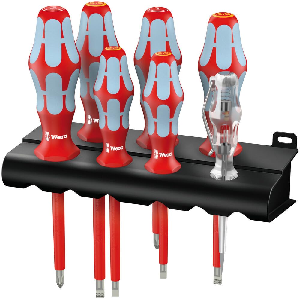 Wera 3160 i/7 Kraftform VDE Stainless Steel Lasertip screwdriver set, PH/SL, 7pc, 05022728001