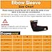 Copper United Compression Elbow Sleeve , Copper Infused Fit Support , Recovery Brace , Work for Workouts, Golfers and Tennis Elbow, Arthritis, Tendonitis and More , Wear Anywhere , Single