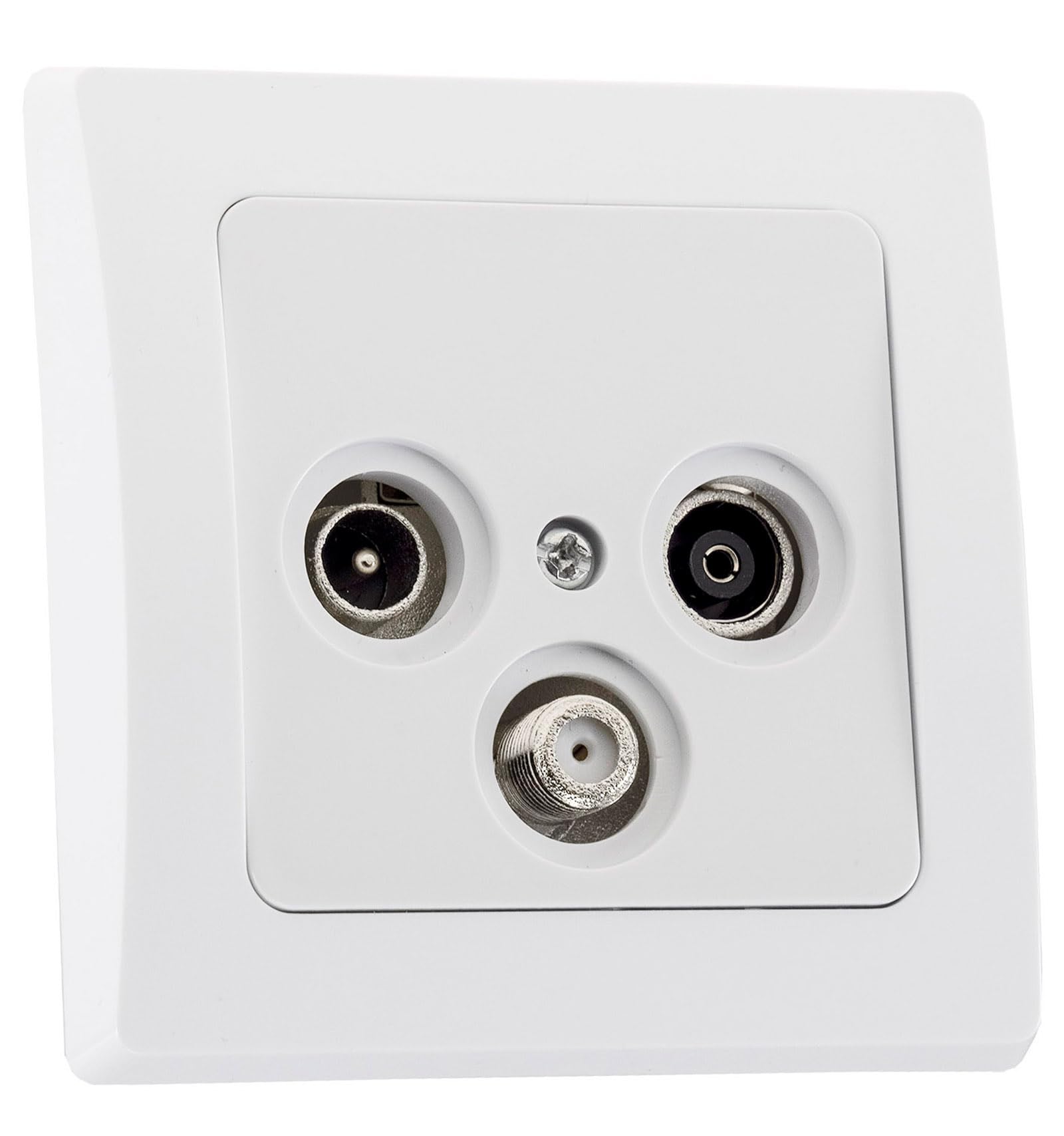 Delphi Chilitec Antenna Socket TV/Radio/Sat/White - 19723