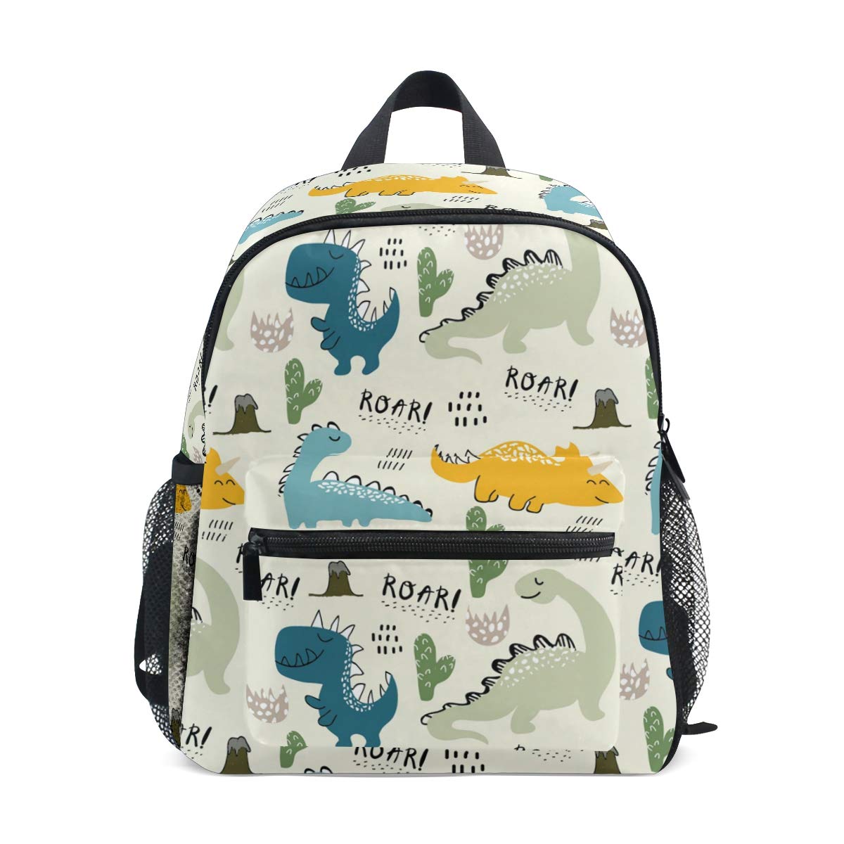 ALAZA Children's Backpack, Kids Schoolbag Childish Dinosaur Students Bookbag for Boys Girls, Chest Strap One Size