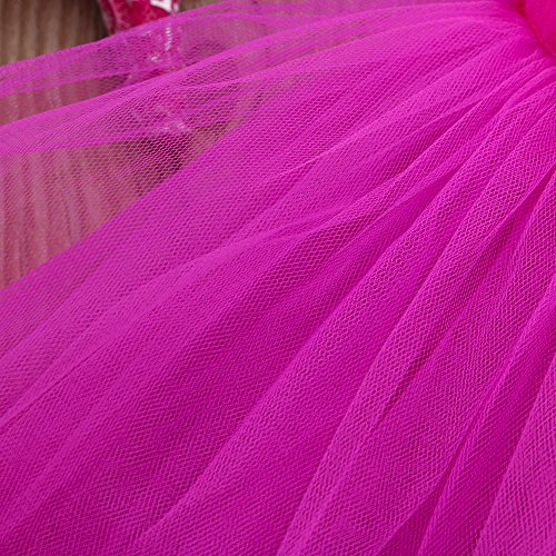 2-6 Years Toddler Girl's Ballet Dress Cute Tutu Dance Dress Gymnastics Strap Sweetheart Leotard Clothes Outfits (Hot Pink, 6T(6 Years))