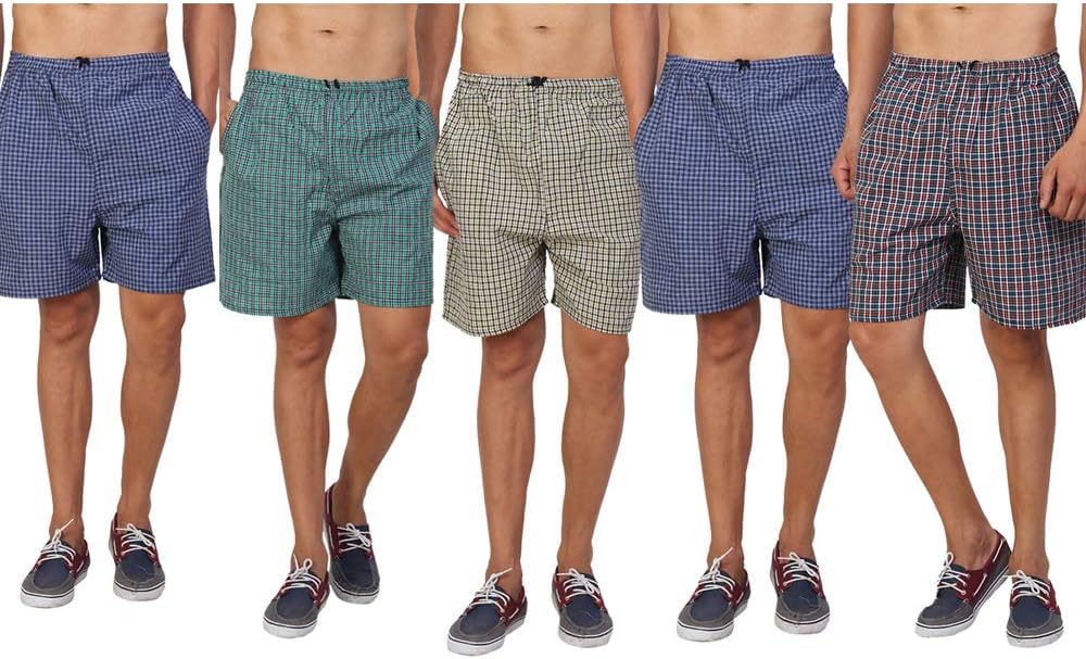PSK Exports Men's Cotton Boxers (Pack of 3)