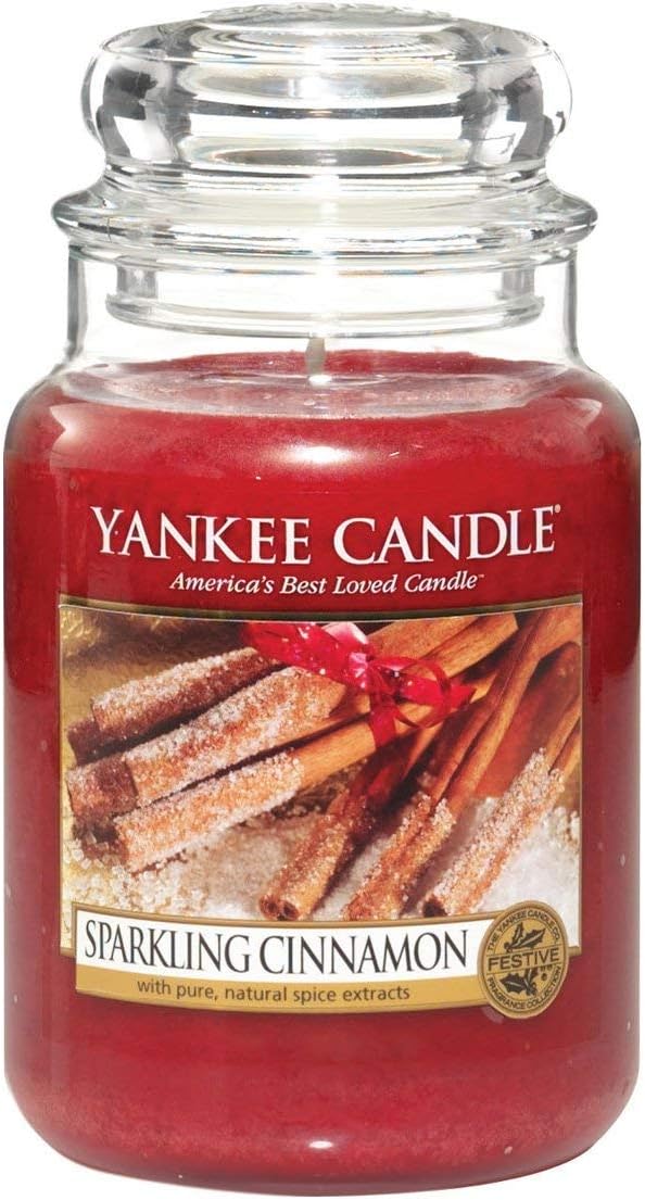 Yankee Candle candela profumata in giara grande, Cannella vivace