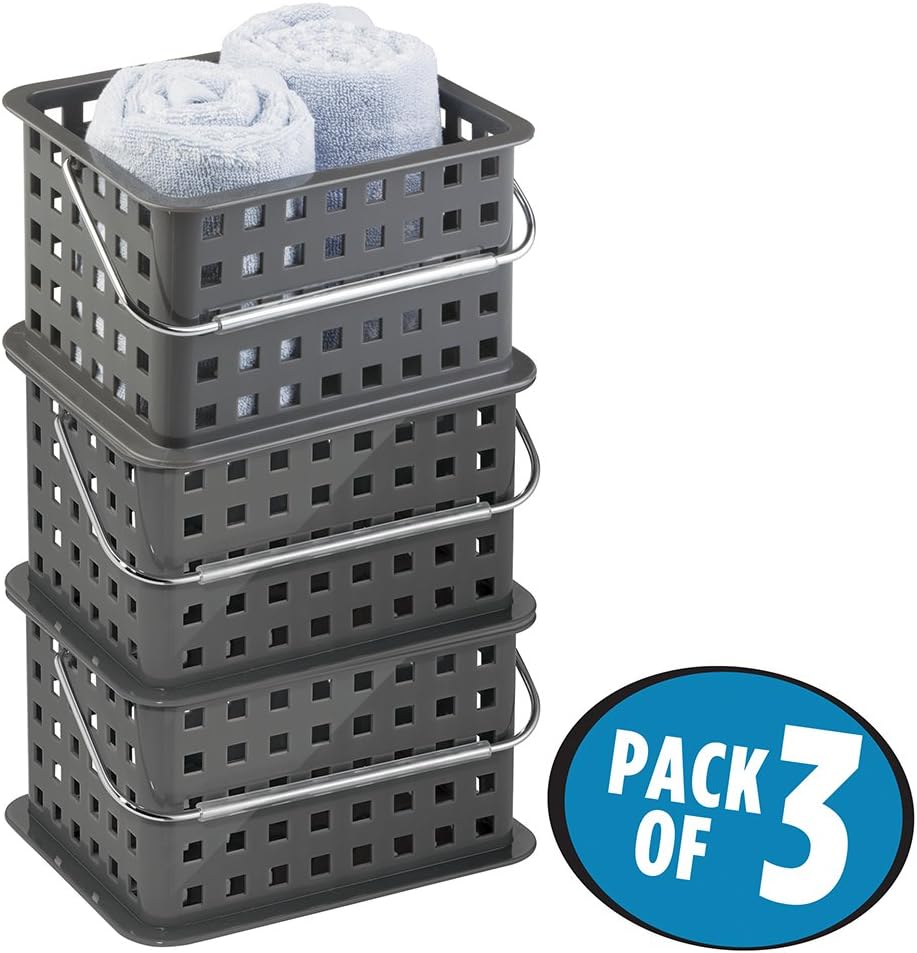 mDesign Caja de almacenamiento portátil para DVDs o CDs - Porta CD, DVD
