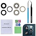 Perzework OEM Back Rear Camera Saphire Glass Lens Replacement for iPhone 12 Pro Max with pre-Installed Adhesive and Reparing Toolkit
