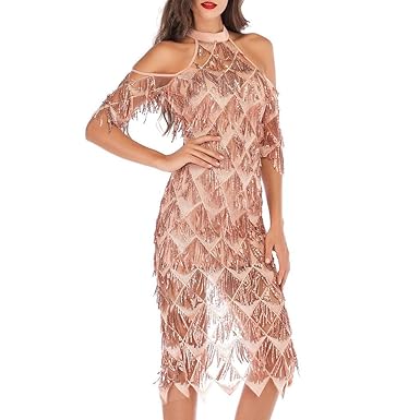 tassel cocktail dress