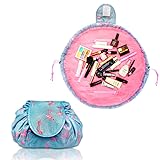Lazy Drawstring Make up Bag Portable Large Travel Cosmetic Bag Pouch Travel Make