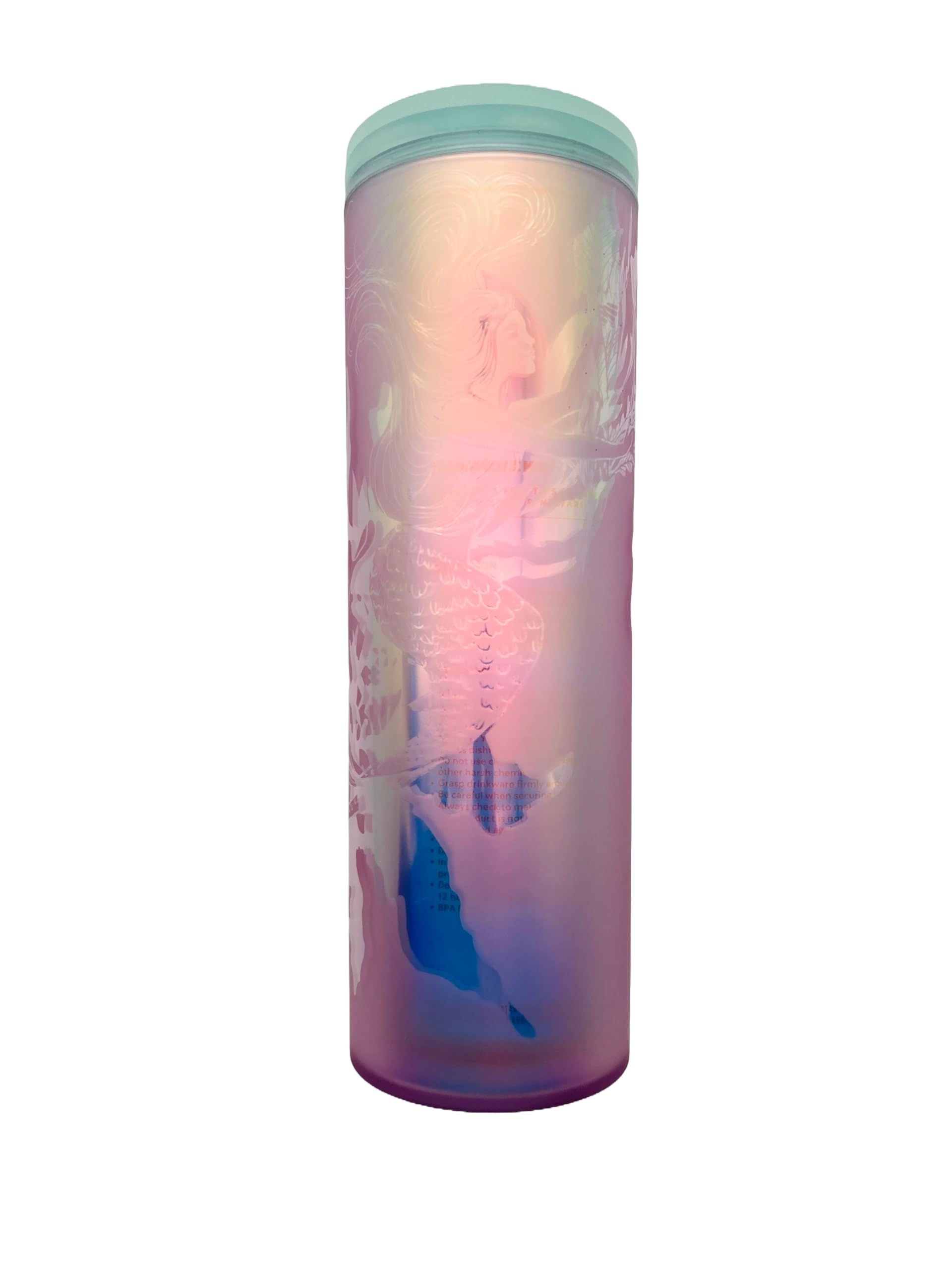 Photo 1 of Starbucks Siren Iridescent Hot Coffee Double-Walled Tumbler with Mint green lid 16oz