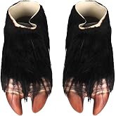 Funny Big Foot Hoof Shoes Slippers Cosplay Costumes Accessorise Props for Adults Men Women,Giant Weird Furry Monster Hooves Halloween Christmas Easter Masquerade Nightclubs White Elephant Gifts