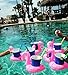 Inflatable Floating Flamingo Drink Holder 12 Pack Swimming Pool Float Coasters Coke Cup Holder for Beverage Cans Cups & Bottles - Fun Kid & Adult Pool Party …