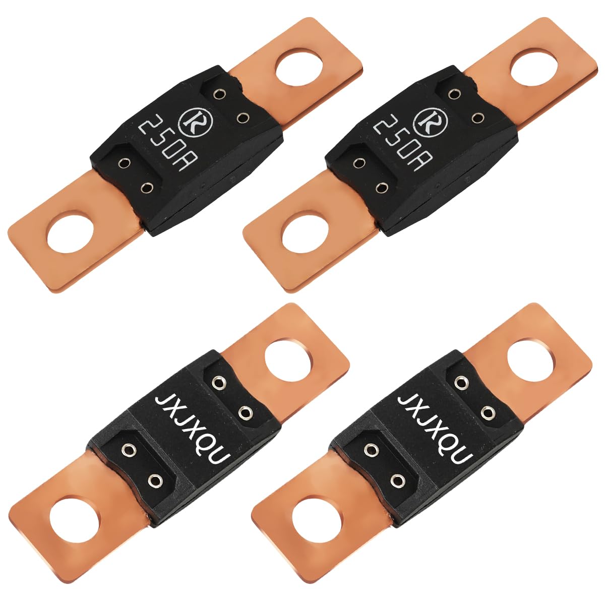 Photo 1 of 250Amp MEGA/AMG High Current Fuses Bolt-on Fuse for Cars, Trucks, Construction Vehicles, Buses, Caravan Cars, Boats, Automotive Fuse (Pack of 4pcs Fuses 250A)