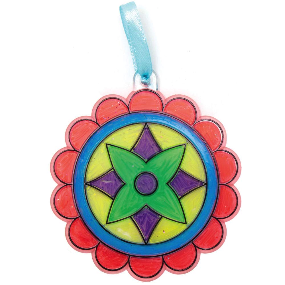 Baker Ross AX313 Diwali Suncatchers - Pack of 10, Educational Arts and Crafts for Children Rangoli, Festival of Lights - Image 5